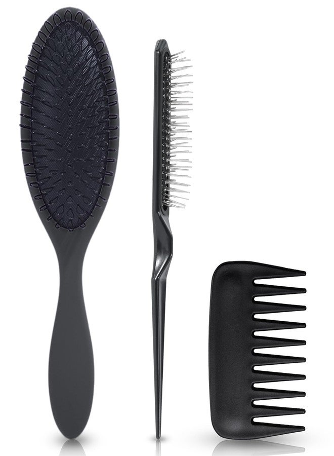 SIMPOR Wig Brushes for Synthetic Hair Wig Comb Set 3 Row Wire Brush Hair Extension Wire Loop 3 PCS - Image 1